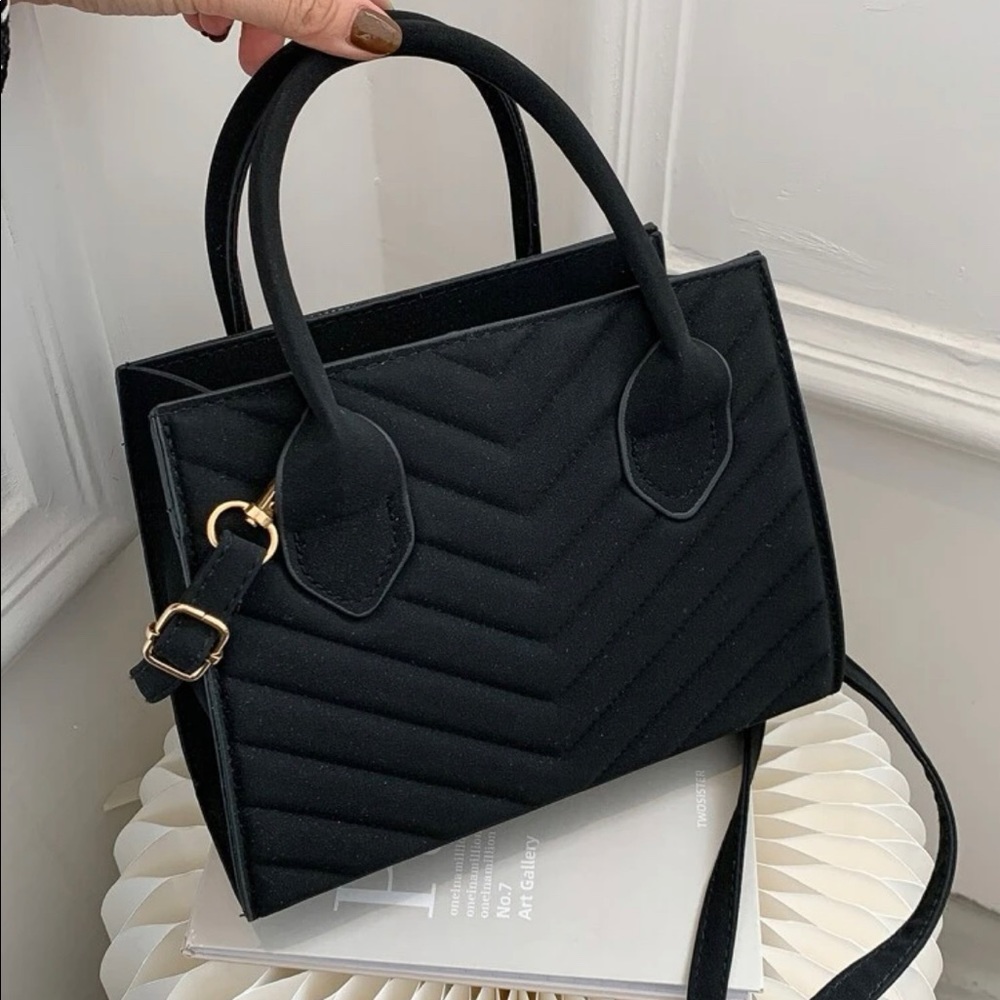 Mini Black Square Bag/Purse